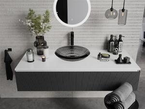 MEXEN - Heba sklenené umývadlo na dosku 45 x 45 cm - čierna - 24064570