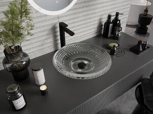 MEXEN - Heba sklenené umývadlo na dosku 45 x 45 cm - transparentné - 24064500