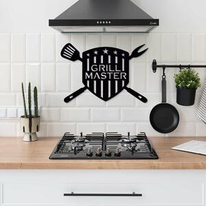 DUBLEZ | Drevený obraz do kuchyne - Grill Master