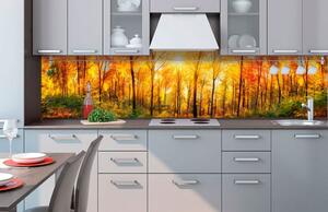 Samolepiace tapety za kuchynskú linku, rozmer 260 cm x 60 cm, slnečný les, DIMEX KI-260-084