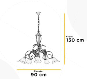 ONLI - Luster na reťazi VANDA 5xE14/6W/230V