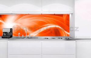 Samolepiace tapety za kuchynskú linku, rozmer 180 cm x 60 cm, abstrakt oranžový, DIMEX KI-180-037
