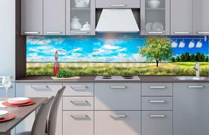 Samolepiace tapety za kuchynskú linku, rozmer 260 cm x 60 cm, rozkvitnutý strom, DIMEX KI-260-085
