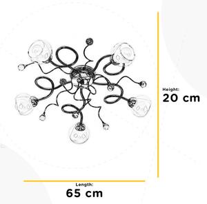 ONLI - Prisadený luster WENDY 5xE14/6W/230V lesklý chróm