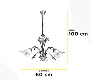 ONLI - Luster na reťazi LUCREZIA 3xE14/6W/230V krémová