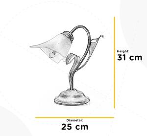 ONLI - Stolná lampa LUCREZIA 1xE14/6W/230V bronzová