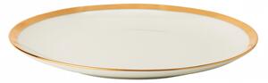 Lunasol - Dezertný tanier so zlatým lemom Coupe 20.5 cm set 4 ks – Flow (492541)