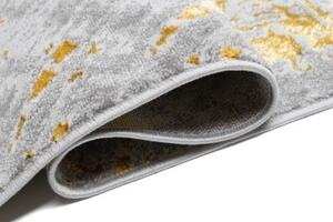 Moderný sivo zlatý koberec do interiéru Sivá Šírka: 80 cm | Dĺžka: 150 cm