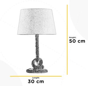 ONLI - Stolná lampa CORDA 1xE27/22W/230V 50 cm béžová