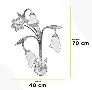 ONLI - Nástenné svietidlo ALGA 3xE14/6W/230V bronzová