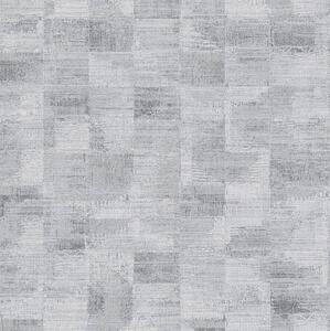 Vliesové tapety na stenu Ella 6759-10, štruktúrované kocky sivo-strieborné, rozmer 10,05 m x 0,53 m, Marburg