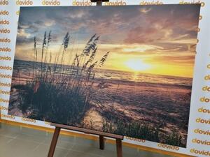 Obraz západ slnka na pláži - 90x60