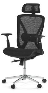 Kancelárska ergonomická stolička FLIP — sieť, čierna