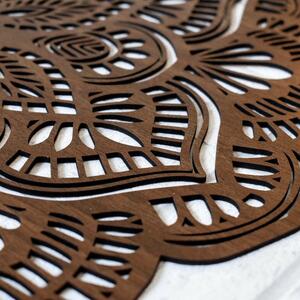 DUBLEZ | Vyrezávaná 3D mandala z dreva - obraz Príroda