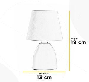 ONLI - Stolná lampa NANO 1xE14/6W/230V biela 19 cm