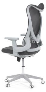 Kancelárska stolička BRINO — sieť, biela / šedá