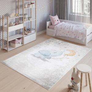 Detský koberec s motívom sloníka s mesiacom Šírka: 160 cm | Dĺžka: 220 cm