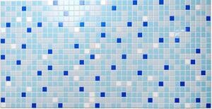 Obkladové panely 3D PVC TP10014031, cena za kus, rozmer 955 x 480 mm, mozaika modrá, GRACE