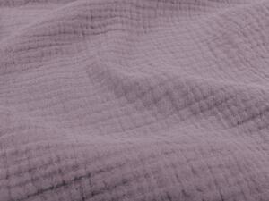 Biante Detské mušelínové posteľné obliečky do postieľky Nature MSN-013 Pastelovo fialové Do postieľky 90x140 a 40x60 cm