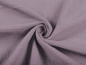 Biante Detské mušelínové posteľné obliečky do postieľky Nature MSN-013 Pastelovo fialové Do postieľky 90x140 a 50x70 cm
