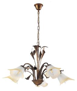 ONLI - Luster na reťazi LUCREZIA 5xE14/6W/230V bronzová