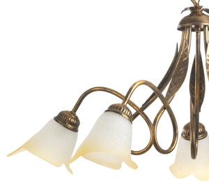 ONLI - Luster na reťazi DOPPIO GIRO 5xE14/6W/230V bronzová
