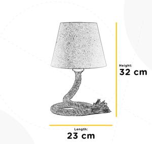 ONLI - Stolná lampa CORDA 1xE27/22W/230V 32 cm béžová