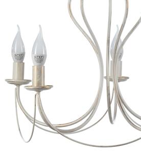 ONLI - Luster na reťazi CANDELA 5xE14/6W/230V biela