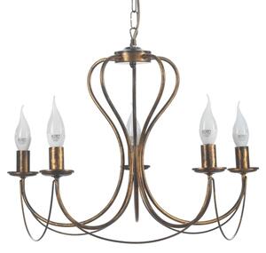 ONLI - Luster na reťazi CANDELA 5xE14/6W/230V bronzová