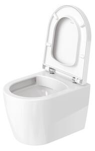 Duravit ME by Starck - Závesné WC Compact, Rimless, biela 2530090000