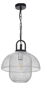 ONLI - Luster na reťazi ZAIR 1xE27/22W/230V čierna/strieborná