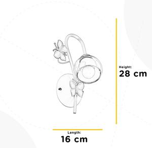 ONLI - Detské nástenné svietidlo BUTTERFLY 1xE14/6W/230V