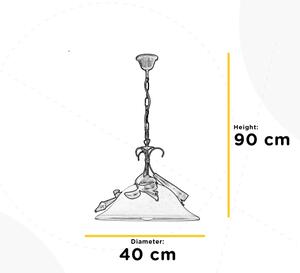 ONLI - Luster na reťazi LUCREZIA 1xE27/22W/230V bronzová