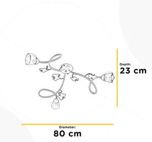 ONLI - Detský prisadený luster BUTTERFLY 3xE14/6W/230V