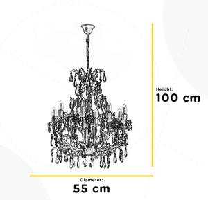 ONLI - Luster na reťazi BOTTE 8xE14/6W/230V