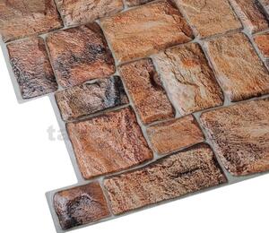 Obkladové panely 3D PVC TP10007349, cena za kus, rozmer 980 x 498 mm, ukladaný kameň prírodný, GRACE