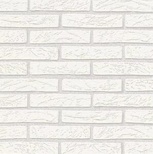 Vliesové tapety na stenu Imitations 6451-01, rozmer 10,05 m x 0,53 cm, biela tehla, Erismann