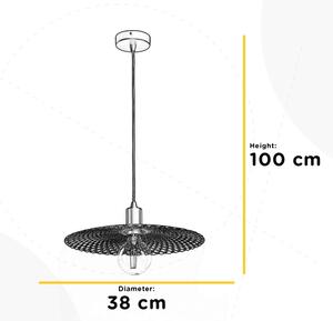 ONLI - Luster na lanku GOLDEN 1xE27/22W/230V zlatá/čierna