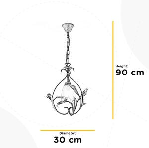 ONLI - Luster na reťazi LUCREZIA 1xE14/6W/230V bronzová