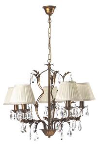 ONLI - Luster na reťazi KAREN 5xE14/6W/230V bronzová