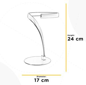 ONLI - LED Stolná lampa INFINITY LED/12W/230V 4500K 24 cm matný chróm