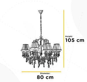 ONLI - Luster na reťazi KAREN 5xE14/6W/230V bronzová