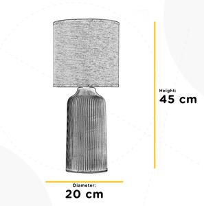 ONLI - Stolná lampa SHELLY 1xE27/22W/230V hnedá 45 cm