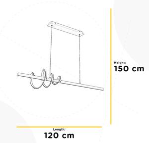 ONLI - LED Luster na lanku SWING LED/30W/230V 4000K čierna