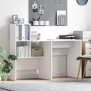 Maison Exclusive – písací stôl, biela drevovláknitá doska, 131,5 x 50 x 106,5 cm