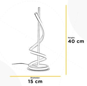 ONLI - LED Stolná lampa TWIST LED/12W/230V 4000K 40 cm čierna