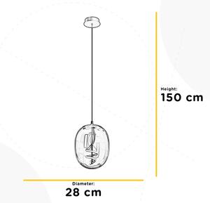 ONLI - LED Luster na lanku LILLY LED/12W/230V 4000K čierna