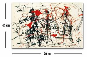 Wallity Reprodukcia obrazu Jackson Pollock 070 45 x 70 cm