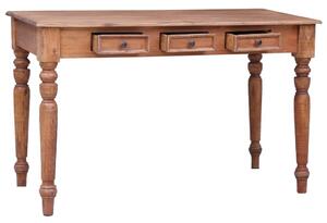 Maison Exclusive – písací stôl s zásuvkami, 117x57x75 cm, masívne drevo z recyklovaných zdrojov