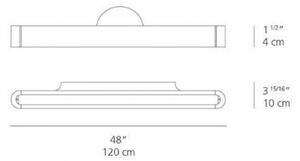 Artemide AR 1917020A - LED Nástenné svietidlo TALO 120 LED/51W/230V
